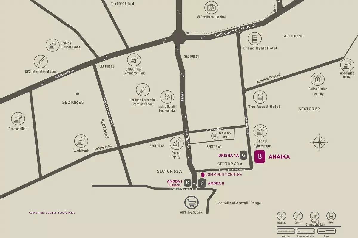 Birla Navya Avik location map